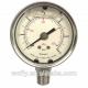 Stainless Steel Gas Pressure Test Gauge Liquid Filled With NPT Connector 150mm