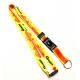 Yellow Red Dye Sublimation Lanyards Sport Competition Activity Event Key Ring