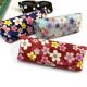 Small floral canvas glasses bag, custom sunglasses box