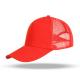 60cm Baseball Breathable Mesh Caps Embroidery SGS Red Color Cotton Canvas