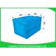 Solid Collapsible Storage Crate Moving Storage , Foldable Plastic Box Eco-Friendly