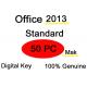 Software Office Standard 2013 Mak 50pc Retail Keys Delivery Quick  Quality Assurance
