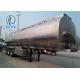 Oil Tank Tanker Semi Trailer Trucks 30000L 3 Axle Aluminum Or Stainless Steel