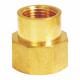 Golden Yellow Female Brass Fitting Round PCOC For Copper Pipe