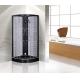 Matt Black Convenient Quadrant Shower Cubicles For Star Rated Hotels / Apartments