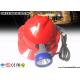 1.2Watt 230Lumens Corded Security Rechargeable Mining Cap Lamp with 15000Lux Strong Brightness