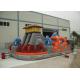 PVC Tarpaulin Outdoor Inflatable Amusement Park With Big Slide