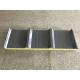 PPGI Steel Rock Wool Sandwich Panel For Roofing Iron Grey Color