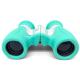 Center Focus 8x21 Kids Binoculars Fluorescent Green Lightweight Wide Range