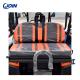 Buggy Custom Golf Cart Seat Kit Permanent Black And Orange ODM