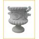 Garden Stone Flower Pot, Stone Carved Planter, Marble Granite Flower Pot (YKFP-23)