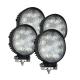 1920lm 90° 24 Watt LED Round Flood Lights For Industrial Vehicles