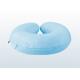 Neck Rest Travel Pillow Relaxation Nap Cushion With Luxury Blue Plush Velour Cover