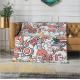 100*140cm Printed Flannel Blanket , Warm Thickened Fleece Blanket