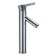 Single Level Vanity Tall Basin Tap Faucets , Metered Clavate Basin Mixer Tap