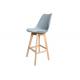 PP Seat Beech Bar Stool Customized Color Easy To Maintain