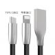 Zinc Alloy Shell Noodle Iphone USB Data Charging Cable For Apple , Samsung Phones
