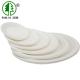 Restaurant Biodegradable Sugarcane Bagasse Plates SGS Food Packaging Flat Round Dish