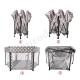 Multifunctional Portable Metal Fabric Baby Playard Folding Travel Playpen Indoor and Outdoor Use