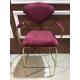 Flannel Fabric 77cm 116cm Wrought Iron Bar Chair