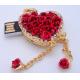 Heart pattern unusual fashionable 16g 32g memoria  Jewelry USB  Flash Drive for girls
