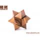 Star Puzzle - 3D wooden interlocking brain teaser puzzle wood puzzle wood brain teaser puzzle