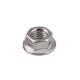 DIN6923 SS304 Coarse Threaded Hex Head Nut , Stainless Steel Flange Nuts