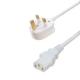 UK BS Approval C13 C14 Power Cord 3 Pin Bs Plug C13 Connector Ce7/7 With 1.5m 2m H05vv-F Computer Power Cable