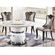 dining room 8 seat round marble table with Lazy Susan