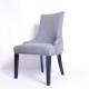 Tufted Fabric Custom Commercial High Back Dining Room Chairs Elegant Appearance