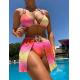 Wire Free Bikini Three Piece Swimwear With Support Type And Style The New Style In Stock Colorful Comfortable