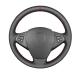 2009-2010 Custom Black PU Leather Steering Wheel Cover for BMW X3 E83 3-Spoke Wheel
