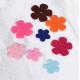 Mix Color Applique Crafts Small Flower Padded Appliques Sew - On Type