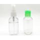60MM Blue PET Spray Bottle Custom High Durable Leakproof Plastic Jar