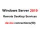 Microsoft Windows Server 2019 Remote Desktop Services DEVICE 50 Connections RDP