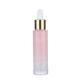 30ml Clear Glass Empty Dropper Bottles Gradient Pink With Platinum Dropper Head