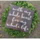 Portable Handmade Wooden Plaques Signs , Lightweight Wooden Kitchen Plaques