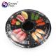 Round shape disposable take ou sushi box plastic