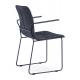 Relax Armrest Painted PU High Back Dining Chair