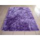 Purple Simple But Non-dull Polyester Silk Shaggy Carpet And Rug