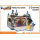 0.55mm PVC Tarpaulin Dragon Bouncer House With Slide / Inflatable Bouncer Castle