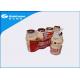 HDPE Or PP Bottle Aluminium Foil Lids , Heat Seal Lids Packing Milk Or Yogurt
