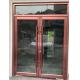 brown Automatic swing  Door System with Stainless Steel Door Handle