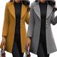 MID Length Woolen Coats For Women Korean Version Wool Lapel Thin Winter Coat