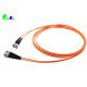 OM2 50 / 125μm ST - ST Fibre Optic Patch Cable  Duplex 2.0mm 10M PVC Orange