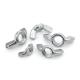 DIN315 White Galvanized Nut Bolt Hand Tightened Zinc Plated