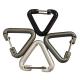 outdoor camping backpack use Aluminum snap Hook triangle shaped style carabinier
