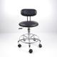 Upholstered Backrest Ergonomic Lab Chairs Anti Static With Fixed Foot Ring
