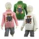 Customized Knitted Jacquard Cable Pattern Children Little Kids Winter Clothing Girls Sweaters