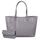 PU Leather Top Handle Large Leather Tote Handbags For Women